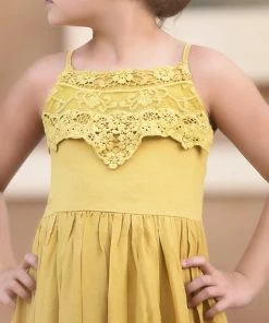 TRISH SCULLY ALEXANDRA MAXI DRESS MUSTARD