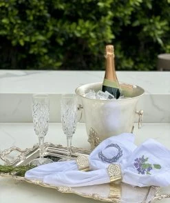 TRISH SCULLY HOME SILVER PLATED WINDSOR PLATTER 13 TRISH SCULLY HOME SILVER PLATED WINDSOR PLATTER