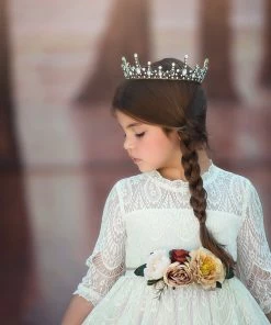 TRISH SCULLY SPLENDOR GOWN & BELT SET IVORY