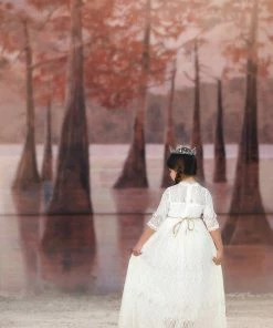 TRISH SCULLY SPLENDOR GOWN & BELT SET IVORY