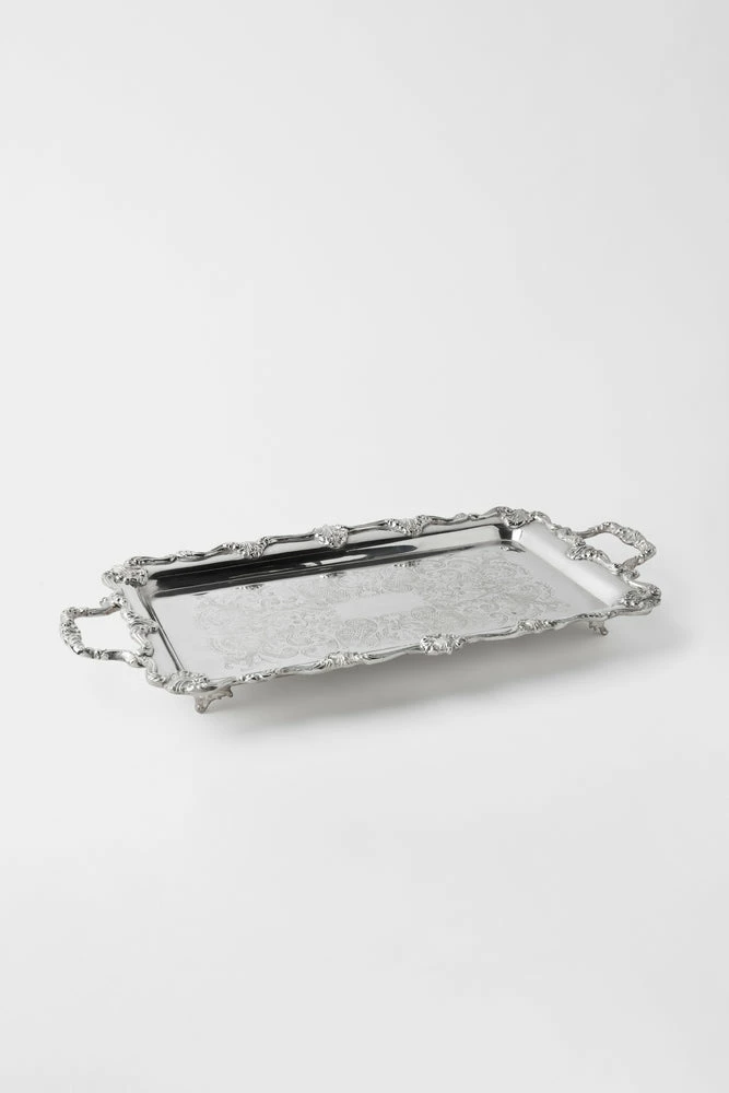 TRISH SCULLY HOME SILVER PLATED WINDSOR PLATTER 4 TRISH SCULLY HOME SILVER PLATED WINDSOR PLATTER