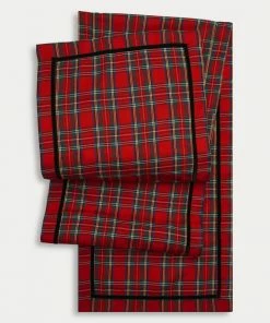 TRISH SCULLY ROYAL STEWART TARTAN TABLE RUNNER HOME