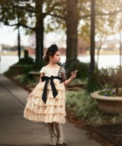 TRISH SCULLY GRAMERCY BOOT GOLD Shop All Girls Apparel