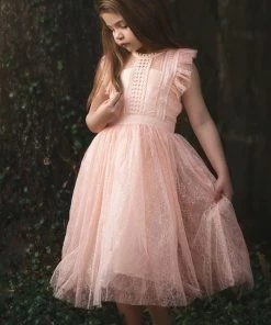 TRISH SCULLY HOME CLARISSA DRESS PEACHY PINK