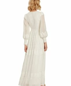 TRISH SCULLY SOFIA MAXI DRESS WHITE