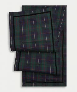 TRISH SCULLY HOME BLACK WATCH TABLE RUNNER