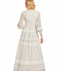 TRISH SCULLY SOFIA MAXI DRESS LAVENDER FLORAL