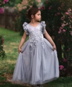 TRISH SCULLY BIANCA GOWN SILVER