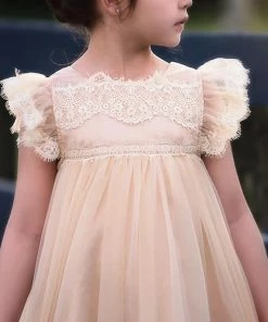 TRISH SCULLY ADRIANA DRESS BUTTERSCOTCH