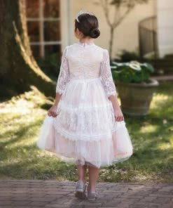 TRISH SCULLY AIMEE DRESS ANTIQUE WHITE Girls 2T-6