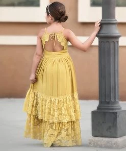 TRISH SCULLY ALEXANDRA MAXI DRESS MUSTARD
