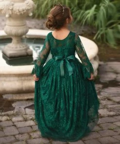 TRISH SCULLY AINSLEY DRESS & BELT SET EMERALD