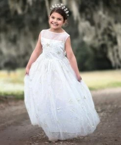 TRISH SCULLY HOME ANTOINETTE GOWN WHITE