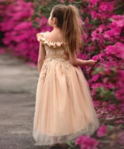 TRISH SCULLY HOME BELLE GOWN GOLD GIRLS