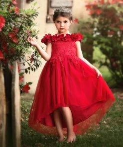 TRISH SCULLY BELLE GOWN CRIMSON