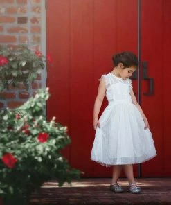 TRISH SCULLY HOME CLARISSA DRESS ANTIQUE WHITE