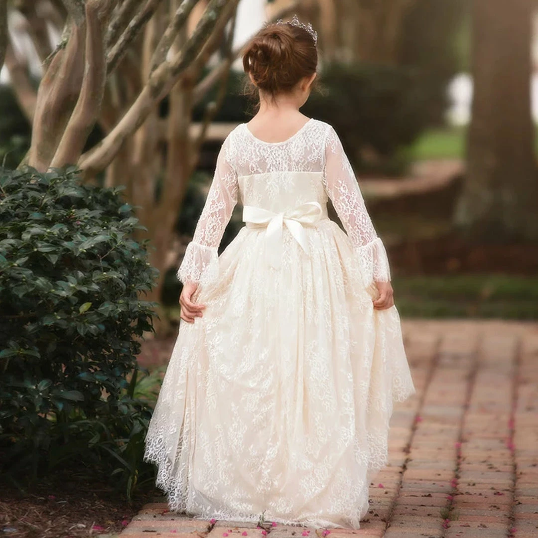 TRISH SCULLY AINSLEY DRESS & BELT SET IVORY GIRLS 6 TRISH SCULLY AINSLEY DRESS & BELT SET IVORY GIRLS