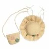TRISH SCULLY DAISY HAT & PURSE SET NATURAL