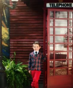TRISH SCULLY STEWART TARTAN 3PC. SUIT BOYS