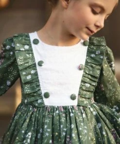 TRISH SCULLY LOLA DRESS SAGE FLORAL