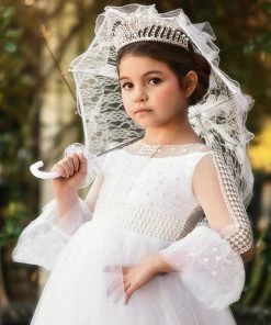 TRISH SCULLY HOME PIPER LACE PARASOL WHITE Accessories