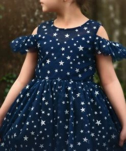 TRISH SCULLY ETOILE DRESS NAVY