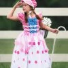 TRISH SCULLY BO PEEP GOWN & BONNET SET