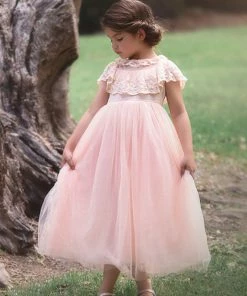 TRISH SCULLY GIOVANNA GOWN PINK GIRLS