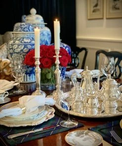 TRISH SCULLY SILVER PLATED ST. JAMES CHARGER PLATE HOME