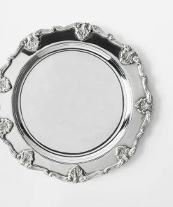 TRISH SCULLY SILVER PLATED ST. JAMES CHARGER PLATE HOME