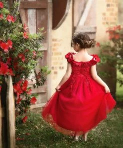 TRISH SCULLY BELLE GOWN CRIMSON