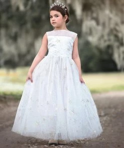 TRISH SCULLY HOME ANTOINETTE GOWN WHITE