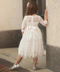 TRISH SCULLY HOME BELLA RAFAELA DRESS & BELT SET- ANTIQUE WHITE GIRLS 13 TRISH SCULLY HOME BELLA RAFAELA DRESS & BELT SET- ANTIQUE WHITE GIRLS