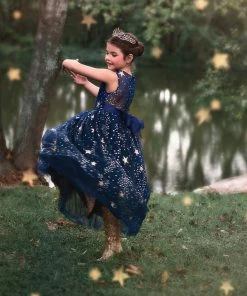 TRISH SCULLY HOME ANTOINETTE GOWN NAVY