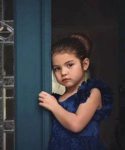 TRISH SCULLY BIANCA GOWN NAVY GIRLS