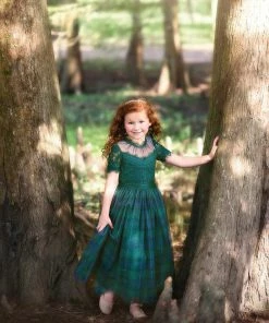 TRISH SCULLY HOME HARMONY GOWN BLACKWATCH TARTAN Spring/Summer 2022