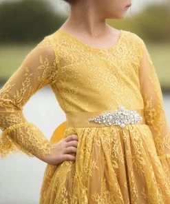 TRISH SCULLY AINSLEY DRESS & BELT SET TURMERIC