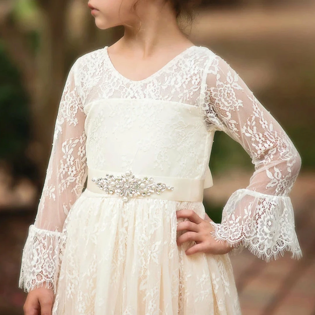 TRISH SCULLY AINSLEY DRESS & BELT SET IVORY GIRLS 7 TRISH SCULLY AINSLEY DRESS & BELT SET IVORY GIRLS