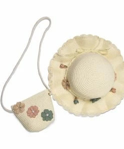 TRISH SCULLY DAISY HAT & PURSE SET IVORY Accessories
