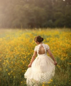 TRISH SCULLY HOME MEGHAN GOWN IVORY Girls 7-14