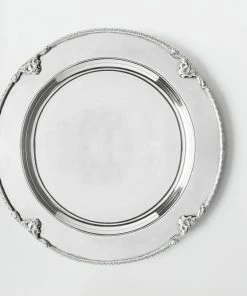 TRISH SCULLY HOME SILVER PLATED YORKSHIRE CHARGER PLATE