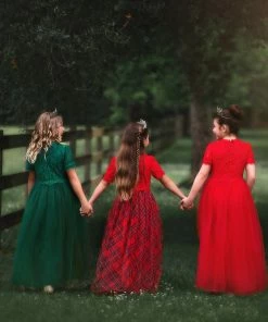 TRISH SCULLY HOME HARMONY GOWN CRIMSON Girls 7-14