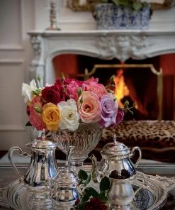 TRISH SCULLY SILVER PLATED 4PC. BALMORAL COFFEE/TEA SERVICE