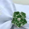 TRISH SCULLY Napkin Rings LA FLEUR VERTE SET OF 2