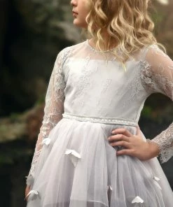 TRISH SCULLY HOME MARIPOSA GOWN SILVER GIRLS