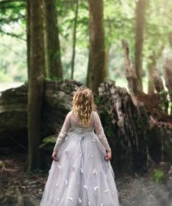 TRISH SCULLY HOME MARIPOSA GOWN SILVER GIRLS