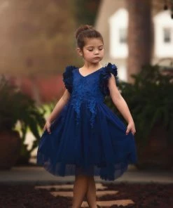 TRISH SCULLY BIANCA DRESS NAVY