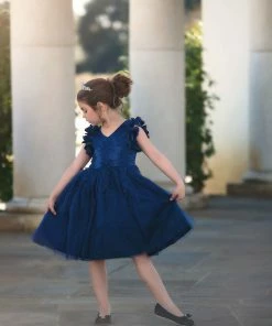 TRISH SCULLY BIANCA DRESS NAVY