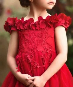 TRISH SCULLY BELLE GOWN CRIMSON