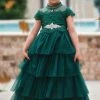 TRISH SCULLY ARIANA GOWN & BELT SET EMERALD